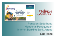 Panduan Sederhana Mengenai Penggunaan Internet Banking Bank Jateng