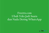 Freetts Com, Ubah Teks Jadi Suara dan Nada Dering WhatsApp