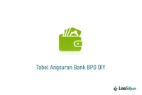 Tabel Angsuran Bank BPD DIY