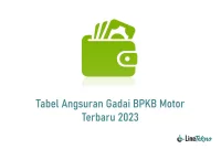 Tabel Angsuran Gadai BPKB Motor