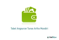 Tabel Angsuran Tunas Artha Mandiri