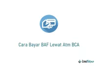 Cara Bayar BAF Lewat Atm BCA