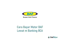 Cara Bayar Motor BAF Lewat m Banking BCA