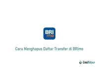 Cara Menghapus Daftar Transfer di BRImo