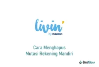 Cara Menghapus Mutasi Rekening Mandiri