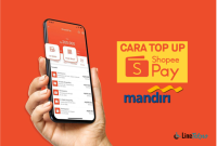 cara top up shopeepay lewat livin mandiri