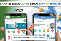 cara top up gopay di mandiri online