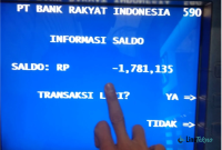 cara mengatasi saldo minus bri